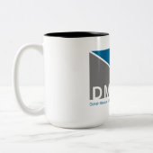 Tasse à deux tons de logo de DMARC, 15 onces (Gauche)