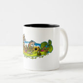 Tasse à deux tons de logo de Farmaholic (Devant droit)