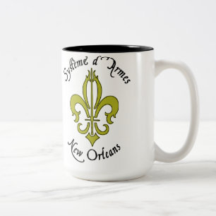 Tasse à deux tons de logo de SDA NOLA B&G