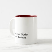 Tasse à deux tons de mots en vol (Devant gauche)