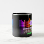 Tasse à deux tons de session d'enregistrement de (Centre)