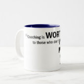 Tasse à deux tons - le 'entraînement est sans (Devant gauche)