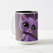 Tasse à deux tons pourpre de Kitty (Devant gauche)