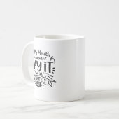 Tasse à devise sarcastique, Haut à devise drôle, S (Devant gauche)
