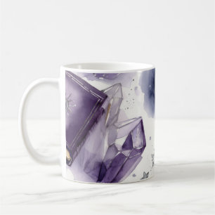 Tasse à eau-forte en cristal violet