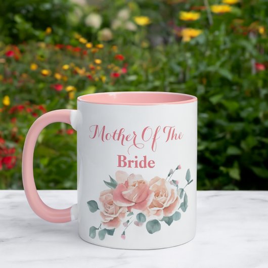 Tasse à eau maternelle de la mariée au blush fémin