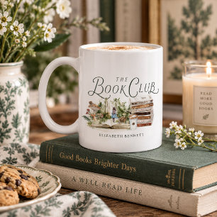 Tasse à eau personnalisée pour club de lecture à a