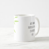 Tasse à empilement de galets Zen avec une citation (Devant droit)