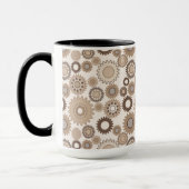 Tasse à engrenages marron (Gauche)