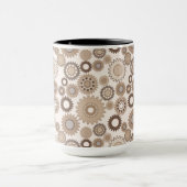 Tasse à engrenages marron (Centre)