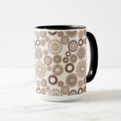 Tasse à engrenages marron (Devant droit)