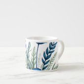 Tasse à espresso Boho Botanique, Mug de café éléga (Devant droit)