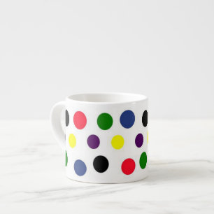 Tasse à expresso à pois