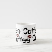 Tasse à expresso Big Words Funky Coffee Beans (Devant)