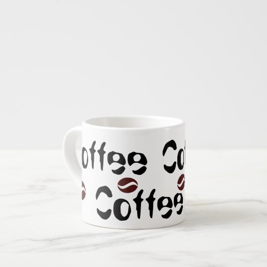 Tasse à expresso Big Words Funky Coffee Beans (Devant gauche)