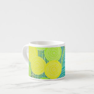 Tasse à expresso de type moderne à motifs circulai