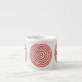 Tasse à expresso en mosaïque à moulinets (Devant)
