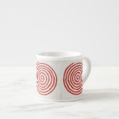 Tasse à expresso en mosaïque à moulinets (Devant droit)