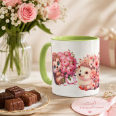 Tasse à expresso hérisson romantique mignonne – Co