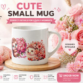 Tasse à expresso hérisson romantique mignonne – Co