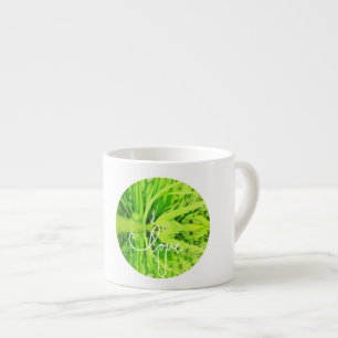 Tasse à expresso Love You U Happy Green Grass