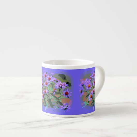 tasse à expresso mauve (Devant droit)