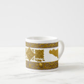 Tasse à expresso motif sicilien (Devant droit)