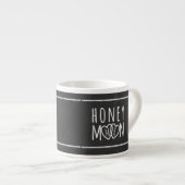 Tasse à expresso Rustique Noir Tableau de Noces (Devant droit)