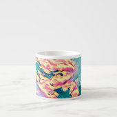 Tasse à expresso stylisée ciel turquoise (Devant)