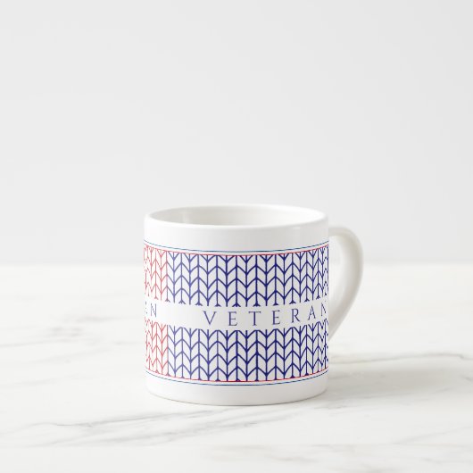 Tasse à expresso "VÉTÉRAN AMÉRICAIN" (Devant droit)
