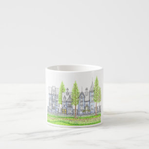 Tasse à expresso victorienne d'architecture