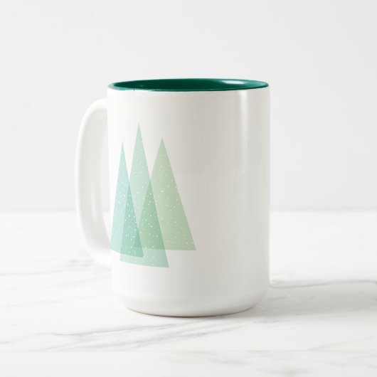 Tasse à feuillage persistant de vacances d'arbre (Devant gauche)