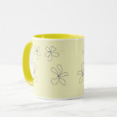 tasse à fleur jaune (Devant gauche)