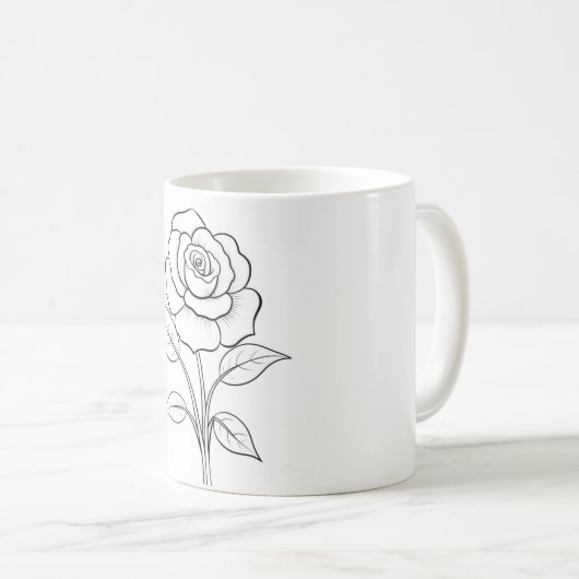 tasse à fleurs (Devant droit)