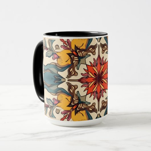 tasse à fleurs (Devant gauche)
