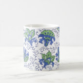 Tasse à fleurs en impression par blocage (Centre)