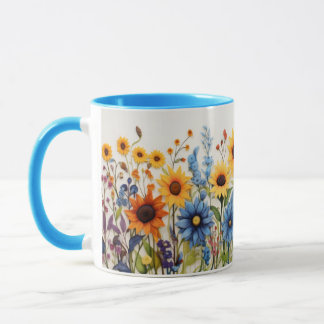 Tasse à fleurs, tasse de café, tasse de lait, tass