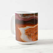 Tasse à fluide géode ambre et magenta (Devant gauche)