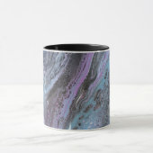 Tasse à flux abstrait violet et sarcelle (Centre)