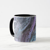 Tasse à flux abstrait violet et sarcelle (Devant gauche)