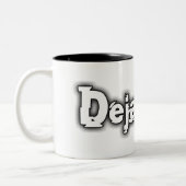 Tasse à fond gris de logo de DejaBrew (Gauche)