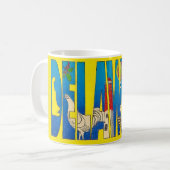 Tasse à grandes lettres de l'État du Delaware (Devant gauche)
