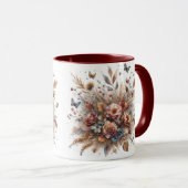 Tasse à impression florale (Devant droit)