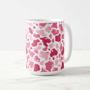 Tasse à Imprimé de Vache Rose