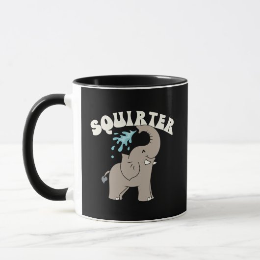 Tasse à jet d'eau éléphant ludique (Gauche)