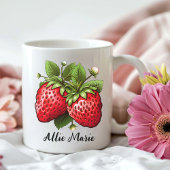 Tasse à la Fraise, Cadeau Personnalisé d'Anniversa