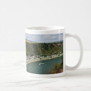 Tasse à la Loreley dans la vallée du Rhin centra