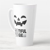 Tasse à Latte 17oz : Visage HALLOWEEN (Angle gauche)