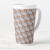 Tasse à latte à motif de chat (Angle droit)