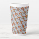Tasse à latte à motif de chat (Devant)